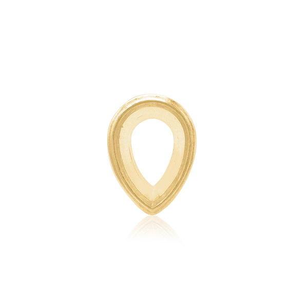 ITI NYC Pear Shape High Bezel Setting in 14K Gold (5.00 x 3.00 mm - 14.00 x 9.00 mm)