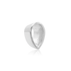 ITI NYC Pear Shape High Bezel Setting in Sterling Silver (5.00 x 3.00 mm - 14.00 x 9.00 mm)