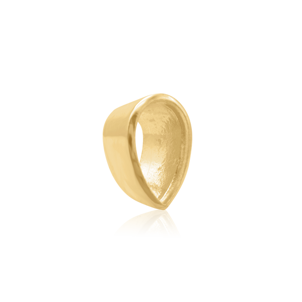 ITI NYC Pear Shape High Bezel Setting in 14K Gold (5.00 x 3.00 mm - 14.00 x 9.00 mm)