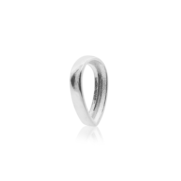 ITI NYC Pear Shape Low Bezel in Sterling Silver (5.00 x 3.00 mm - 10.00 x 7.00 mm)