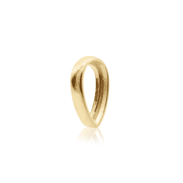 ITI NYC Pear Shape Low Bezel in 14K Gold (5.00 x 3.00 mm - 10.00 x 7.00 mm)