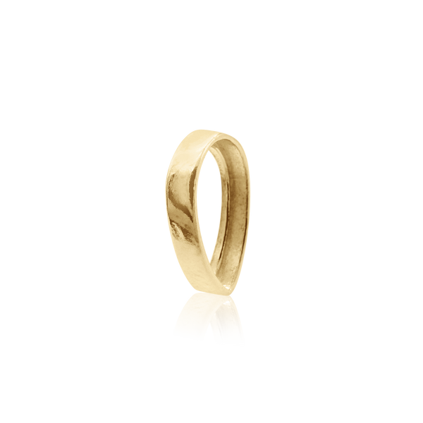 ITI NYC Pear Shape Low Bezel in 14K Gold (5.00 x 3.00 mm - 10.00 x 7.00 mm)