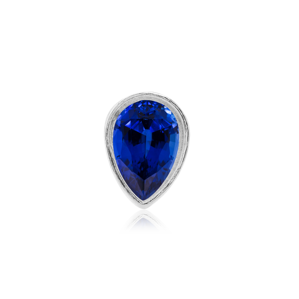 ITI NYC Pear Shape Low Bezel in Sterling Silver (5.00 x 3.00 mm - 10.00 x 7.00 mm)