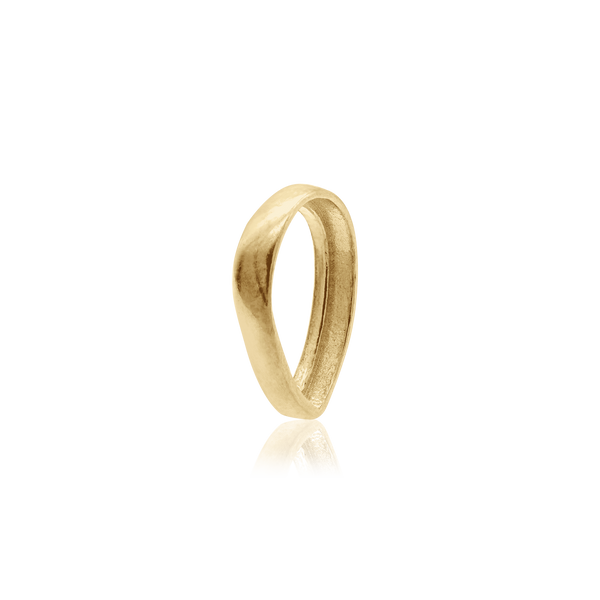 ITI NYC Pear Shape Low Bezel in 14K Gold (5.00 x 3.00 mm - 10.00 x 7.00 mm)