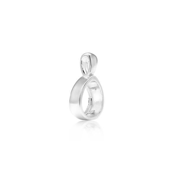 ITI NYC Pear Shape Bezel Pendant in Sterling Silver (6.25 x 4.60 mm - 9.00 x 6.50 mm)
