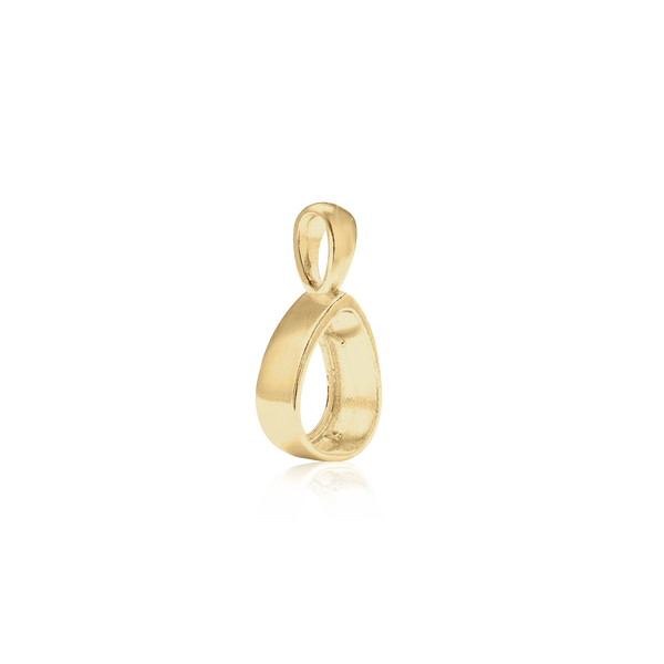 ITI NYC Pear Shape Bezel Pendant in 14K Gold (6.25 x 4.60 mm - 9.00 x 6.50 mm)