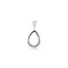 ITI NYC Pear Shape Bezel Pendant in Sterling Silver (6.25 x 4.60 mm - 9.00 x 6.50 mm)