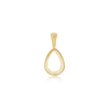 ITI NYC Pear Shape Bezel Pendant in 14K Gold (6.25 x 4.60 mm - 9.00 x 6.50 mm)