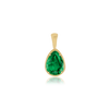 ITI NYC Pear Shape Bezel Pendant in 14K Gold (6.25 x 4.60 mm - 9.00 x 6.50 mm)
