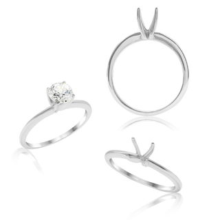 ITI NYC Round 4 Prong High TIF Style Solitaire