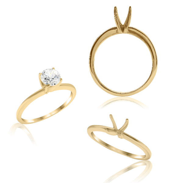 ITI NYC Round 4 Prong High TIF Style Solitaire