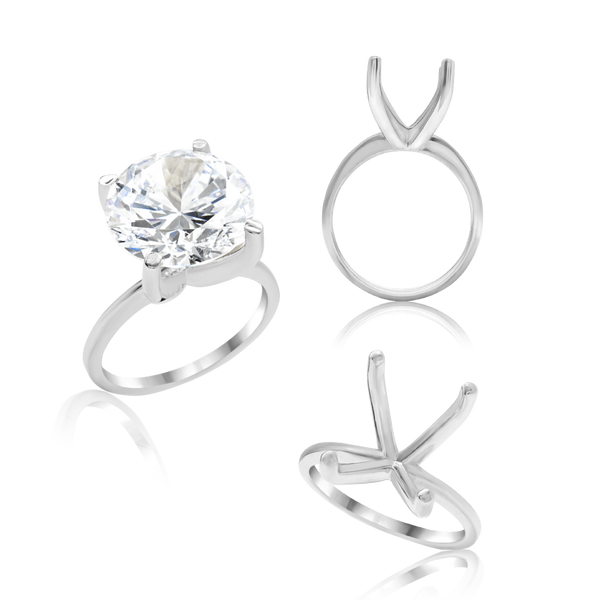 ITI NYC Round 4 Prong High TIF Style Solitaire