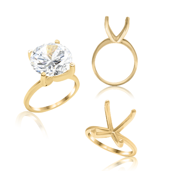 ITI NYC Round 4 Prong High TIF Style Solitaire