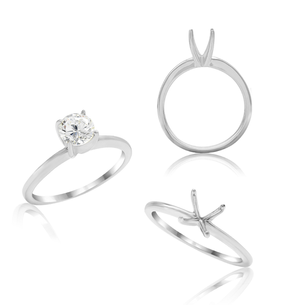 ITI NYC Round 4 Prong High TIF Style Solitaire