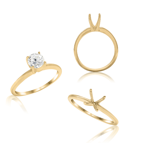 ITI NYC Round 4 Prong High TIF Style Solitaire