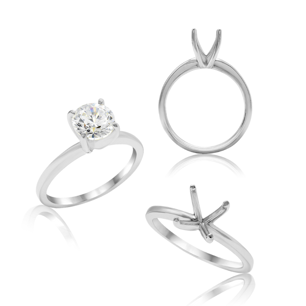 ITI NYC Round 4 Prong High TIF Style Solitaire