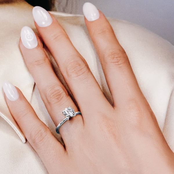 ITI NYC Round 4 Prong High TIF Style Solitaire