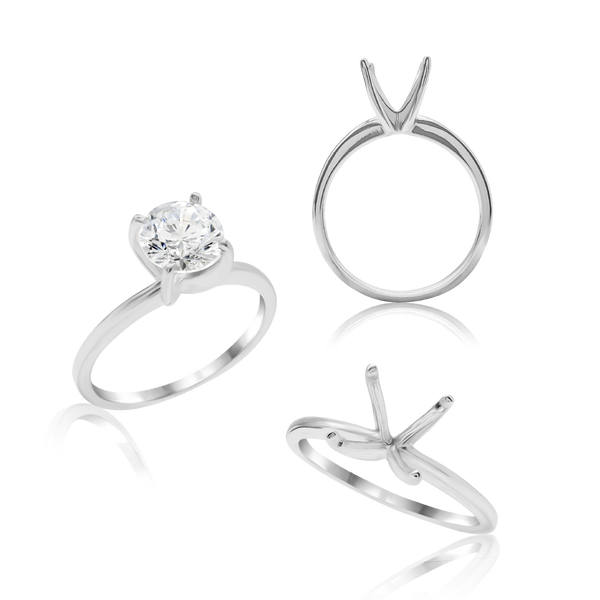 ITI NYC Round 4 Prong High TIF Style Solitaire