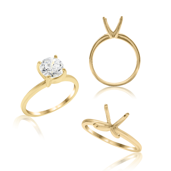 ITI NYC Round 4 Prong High TIF Style Solitaire