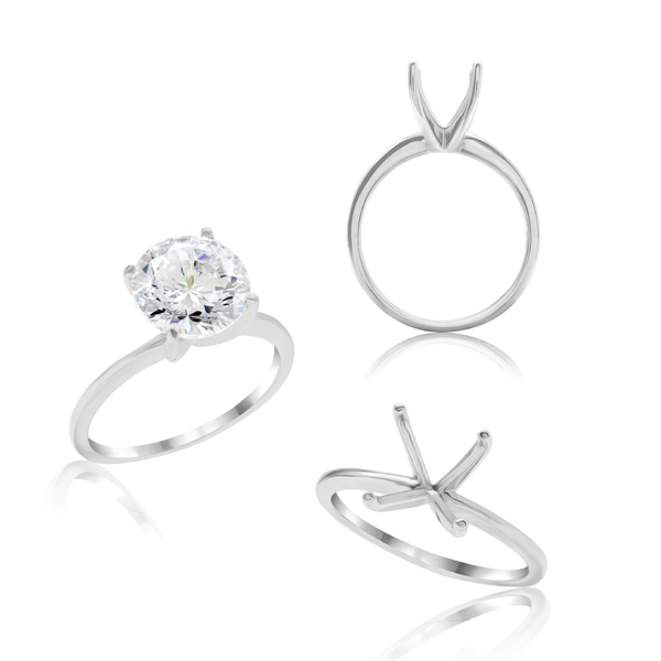 ITI NYC Round 4 Prong High TIF Style Solitaire