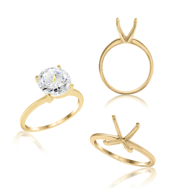 ITI NYC Round 4 Prong High TIF Style Solitaire