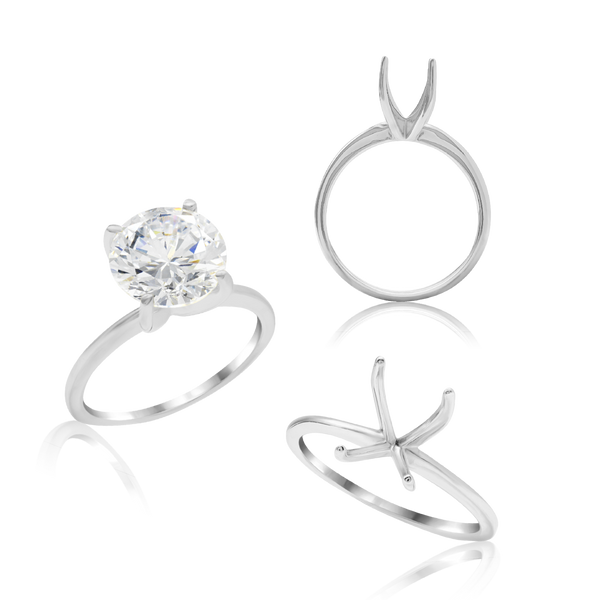 ITI NYC Round 4 Prong High TIF Style Solitaire