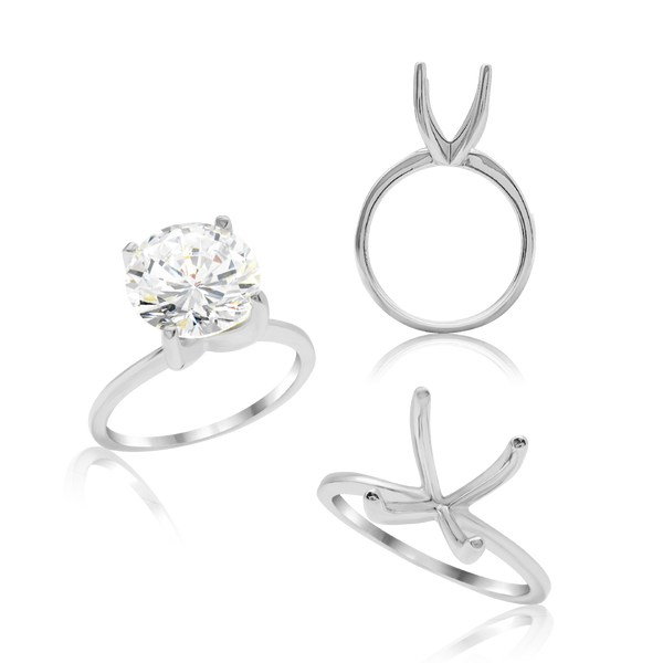 ITI NYC Round 4 Prong High TIF Style Solitaire