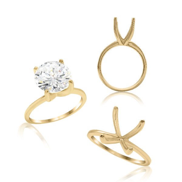 ITI NYC Round 4 Prong High TIF Style Solitaire