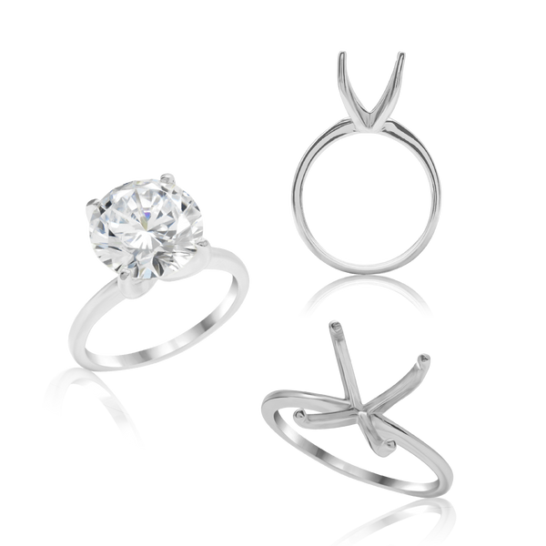 ITI NYC Round 4 Prong High TIF Style Solitaire