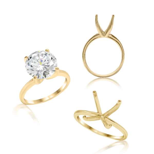 ITI NYC Round 4 Prong High TIF Style Solitaire