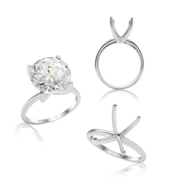 ITI NYC Round 4 Prong High TIF Style Solitaire