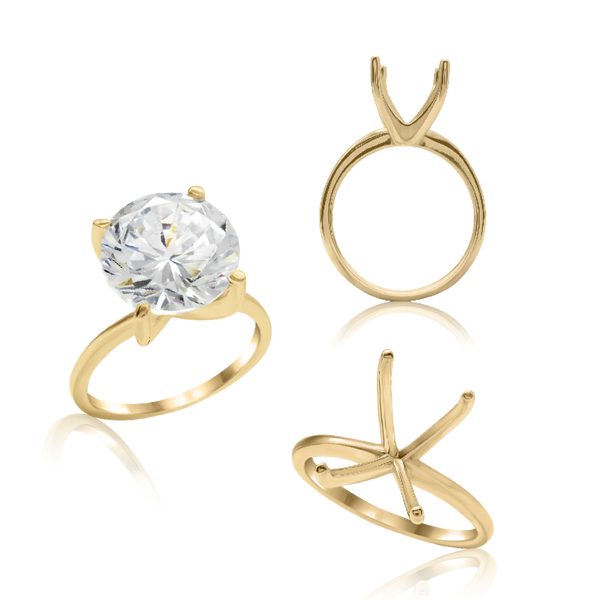 ITI NYC Round 4 Prong High TIF Style Solitaire