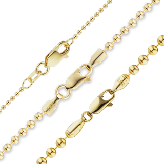 Broadway Bead Necklace in 18K Yellow Gold