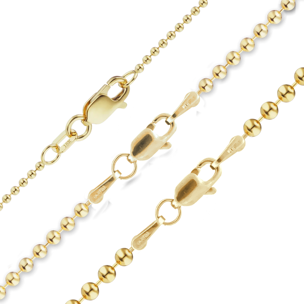 Broadway Bead Anklet in 18K Yellow Gold