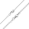 Broadway Bead Anklet in 14K White Gold