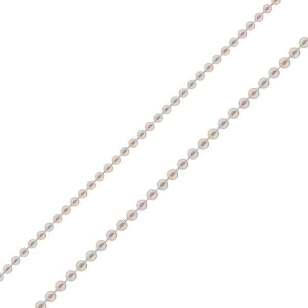 Bulk / Spooled Round Bead Chain in Platinum (1.20 mm - 1.50 mm)