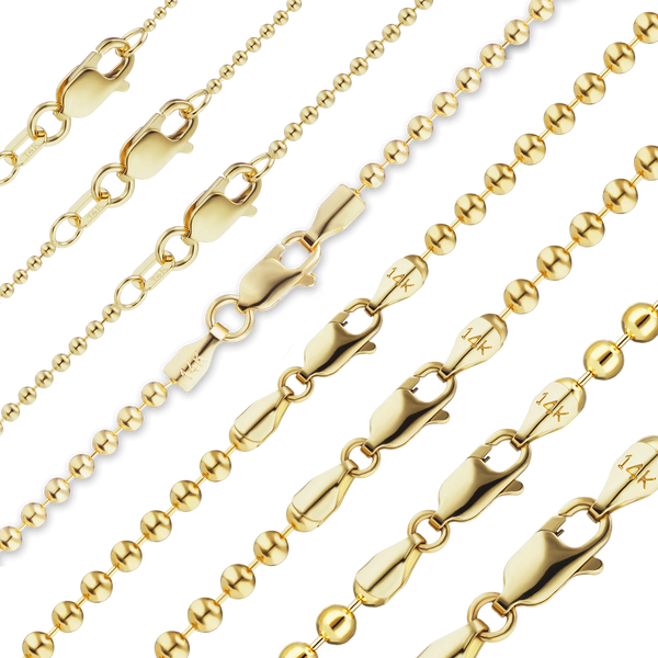 Broadway Bead Bracelet in 14K Yellow Gold