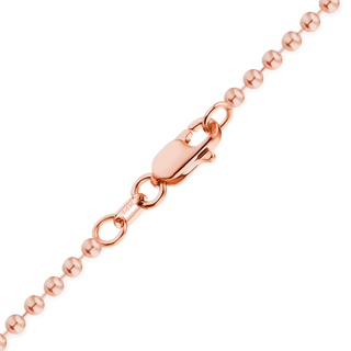 Broadway Bead Anklet in 14K Rose Gold