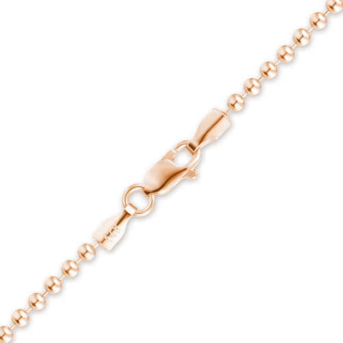 Broadway Bead Anklet in 14K Yellow Gold