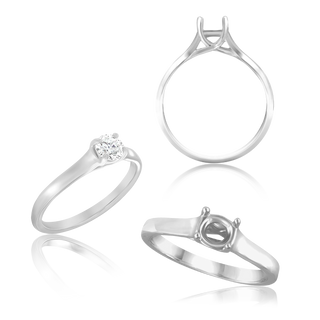 ITI NYC Round 4 Prong Lucida Solitaire