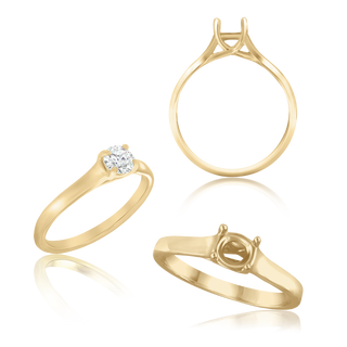 ITI NYC Round 4 Prong Lucida Solitaire