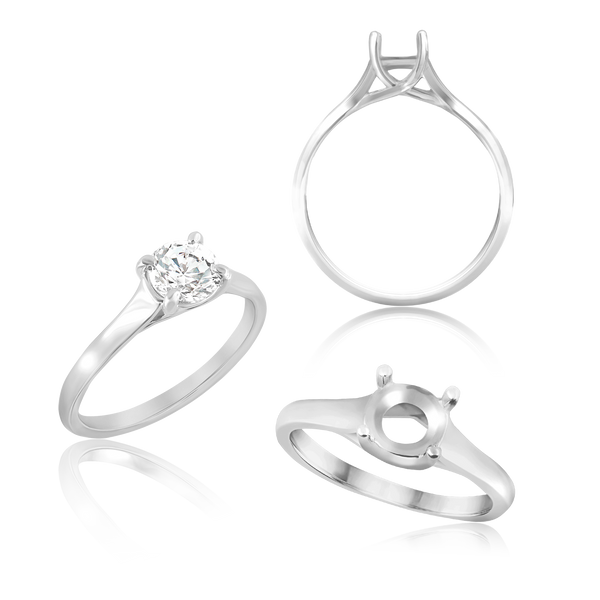 ITI NYC Round 4 Prong Lucida Solitaire