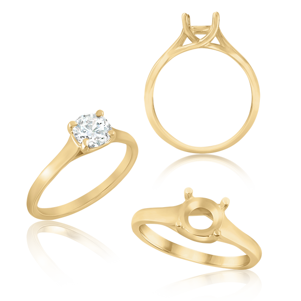 ITI NYC Round 4 Prong Lucida Solitaire