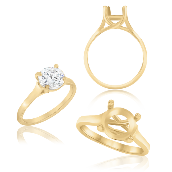 ITI NYC Round 4 Prong Lucida Solitaire