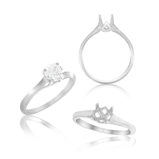 ITI NYC Round 4 Prong Magnolia Solitaire