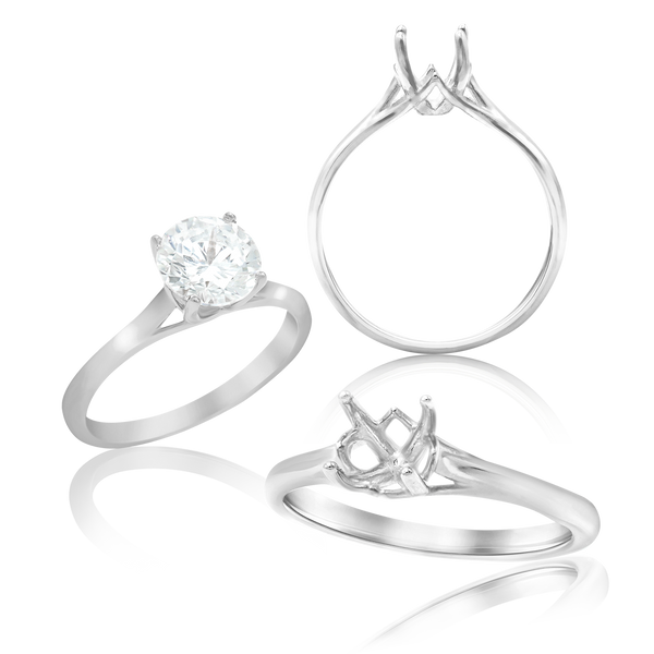 ITI NYC Round 4 Prong Magnolia Solitaire