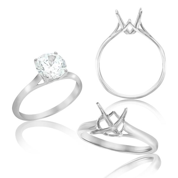 ITI NYC Round 4 Prong Magnolia Solitaire