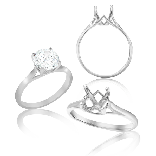 ITI NYC Round 4 Prong Magnolia Solitaire
