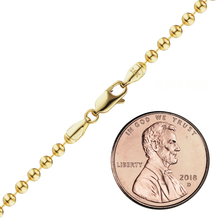 Load image into Gallery viewer, Broadway Bead Anklet in 18K Yellow Gold
