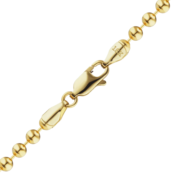 Broadway Bead Necklace in 18K Yellow Gold